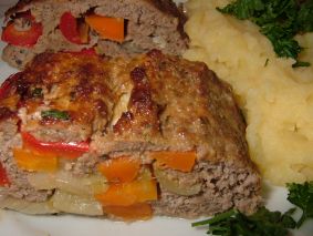 gef&uuml;llter Hackbraten