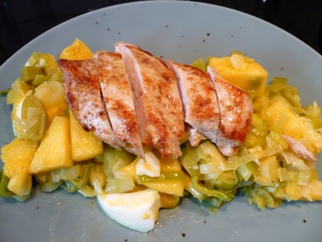 Ananas Lauch Salat