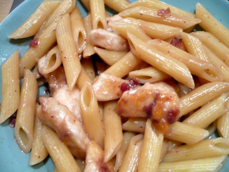 Entenbrust mit Preiselbeersoe