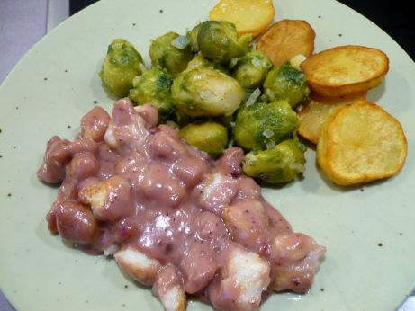 Entenbrust mit Preiselbeersoe