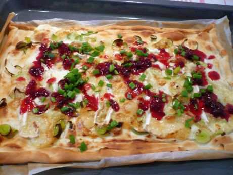 Flammkuchen mit Spargel