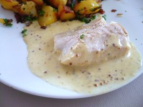Kabeljau mit Senfsoe