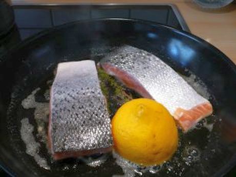 Lachs mit Lauchgemse