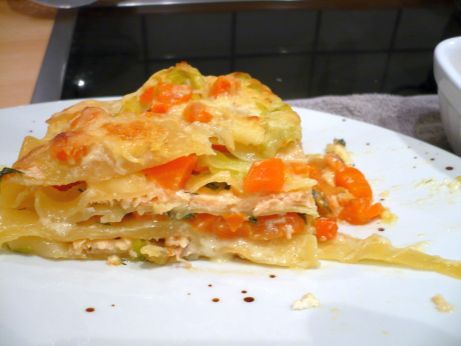 Lachs-Lasagne