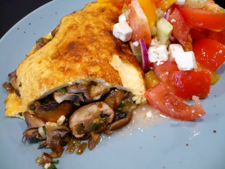 Omlette mit Champignons
