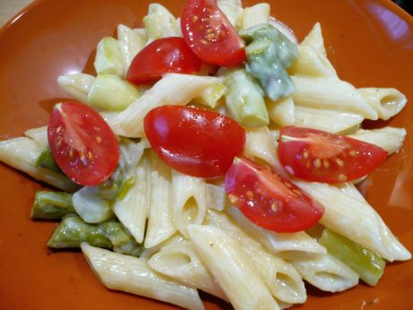 Pasta mit grnem Spargel