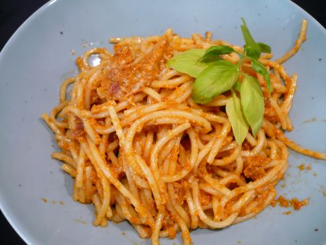 Spaghetti mit Pesto