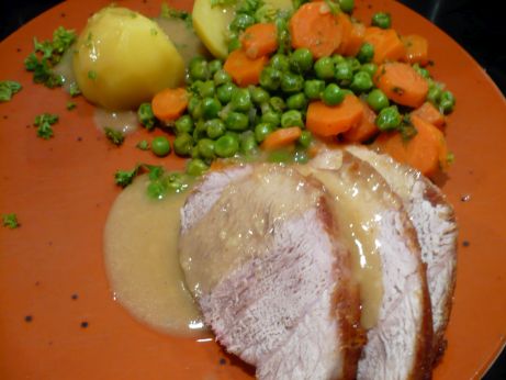 Schweinebraten im Rmertopf