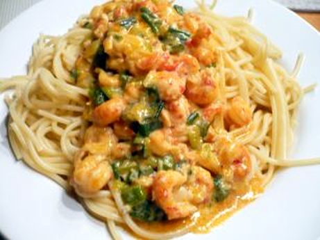 Spaghetti mit Flusskrebsschwnzen
