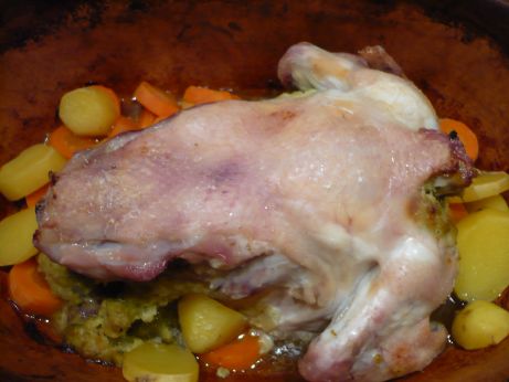 Hhnchen mit Rosenkohlfllung